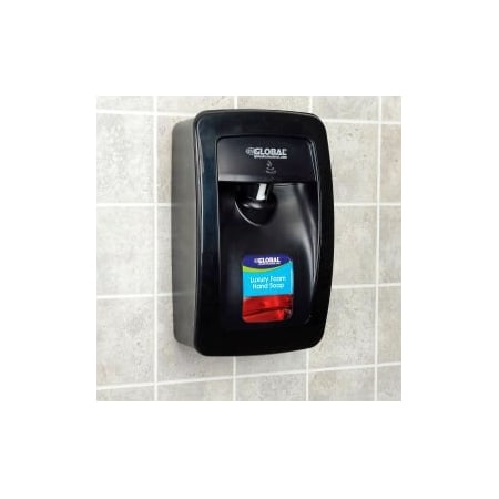Global Equipment Hand Soap Starter Kit W/ Automatic Dispenser - Black 640811